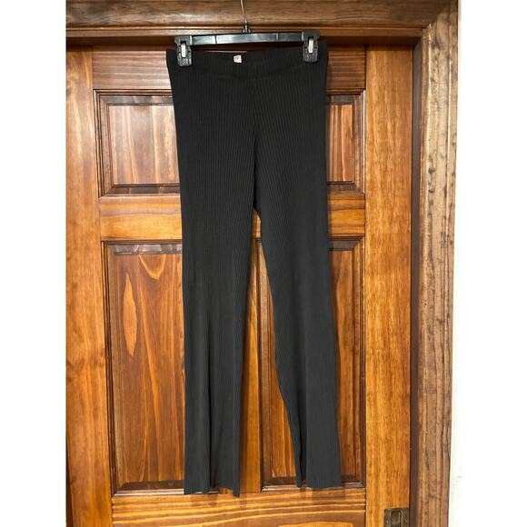 KOTN WOMENS NILE RIBBED PANT BLACK MEDIUM - Picture 2 of 8